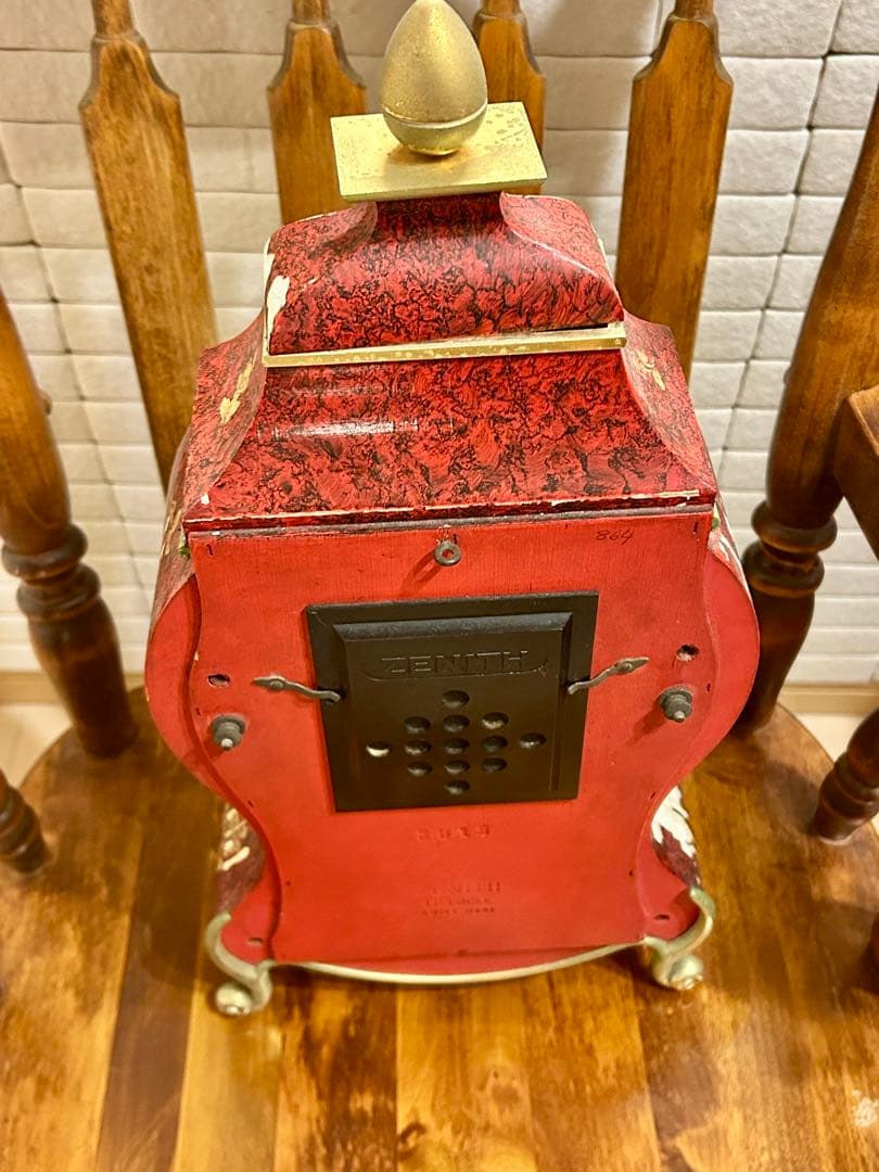 ZENITH ヌーシャテル・クロック 置き時計 ゼンマイ式 希少 稼働品