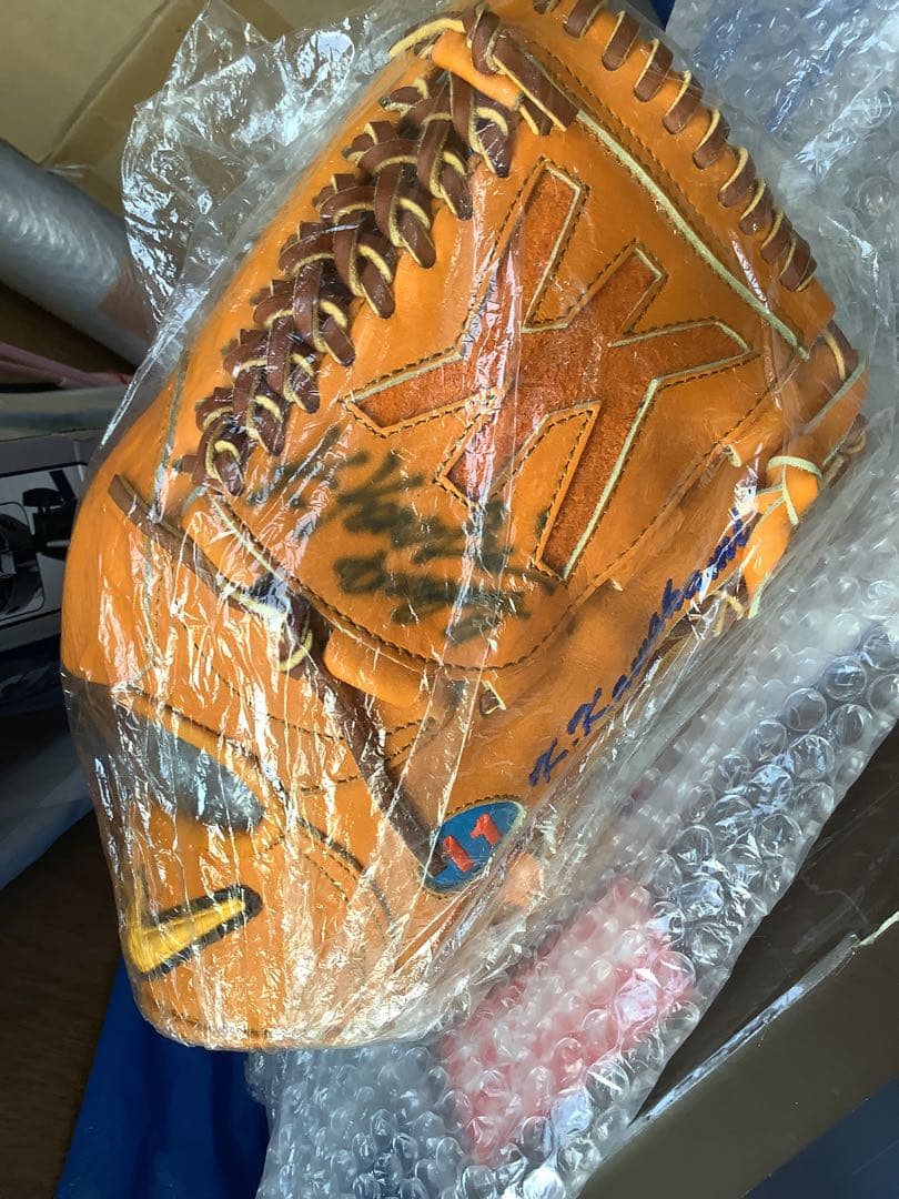 激レア 直筆サイン入り 中日ドラゴンズ 川上憲伸投手 プロ支給品グローブ