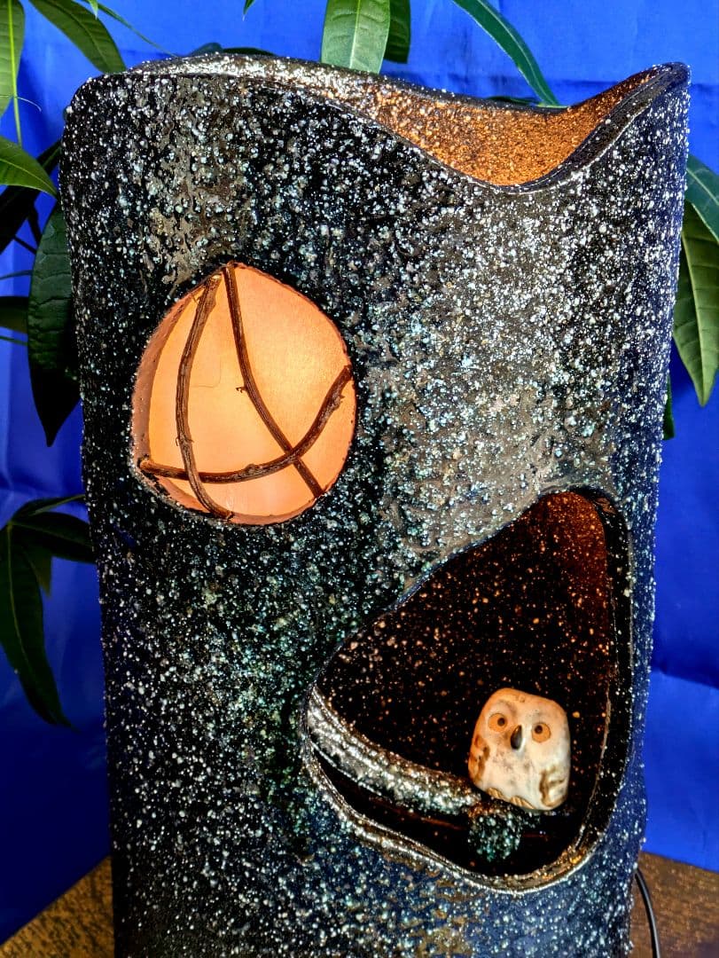 お値下げ❁信楽焼❁梟さんスタンドランプ❁