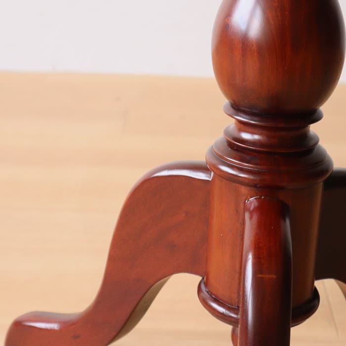 ヴィンテージ サイドテーブル 丸 レトロ 古家具 マホガニー カフェ 喫茶