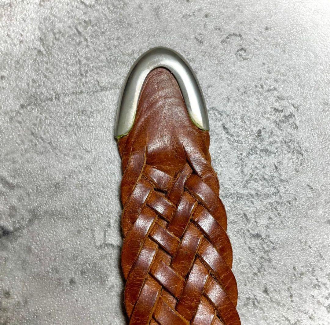 専用　J&M DAVIDSON 編み込みレザーベルト 95/38