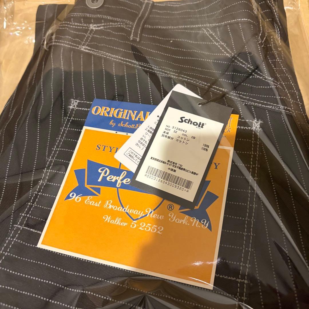 パンツ Schott OLD HICKORY DENIM PANTS BLACK 32