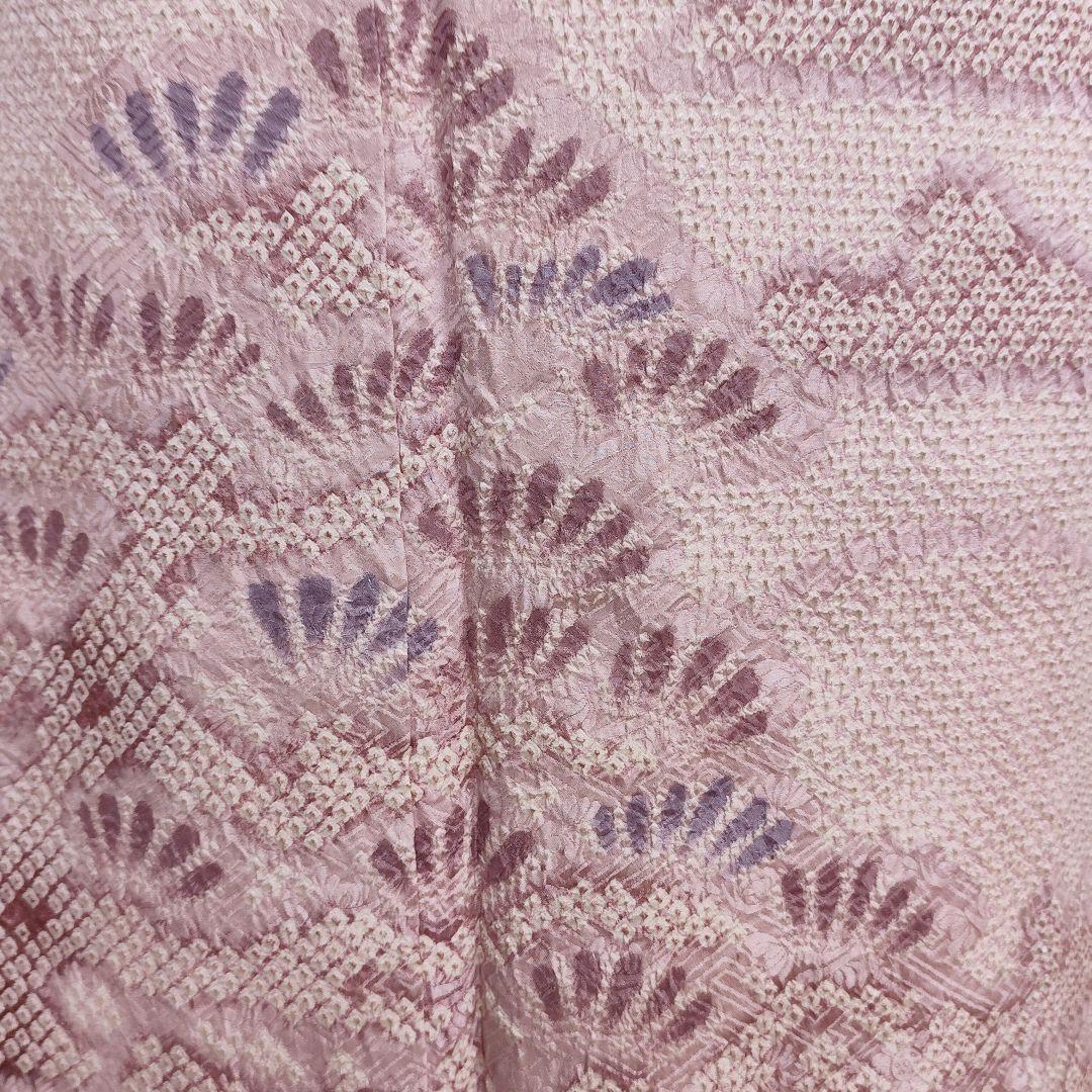 ❰6552❱ フルセット　訪問着　総絞り　袋帯　帯締め　帯揚げ　正絹　着物