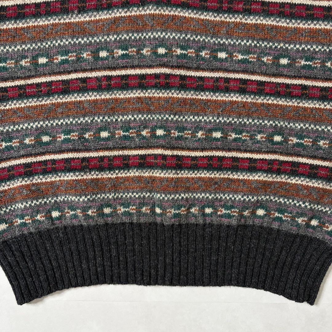 【希少・超美品】RRL 三ツ星タグ 90s フェアアイル柄 ニット ベスト L