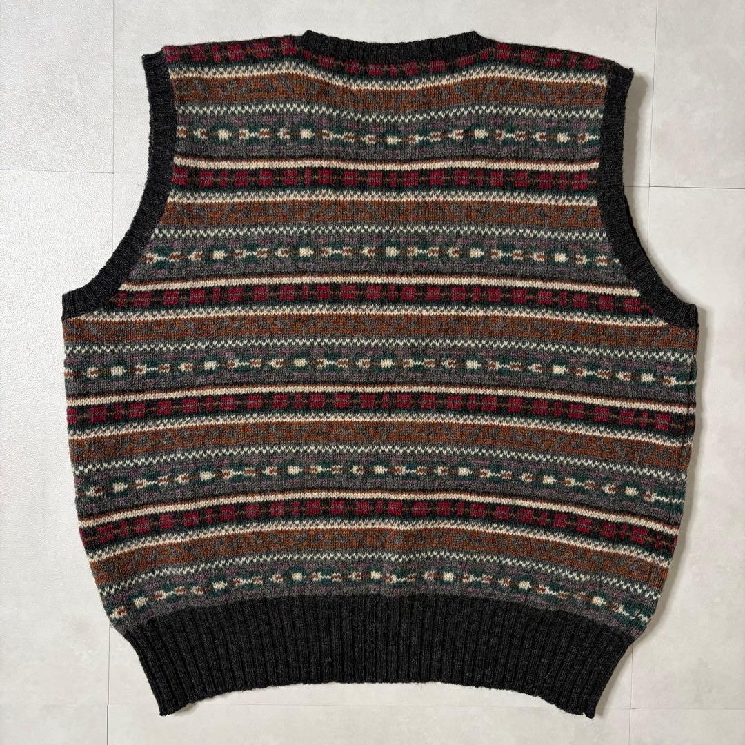 【希少・超美品】RRL 三ツ星タグ 90s フェアアイル柄 ニット ベスト L