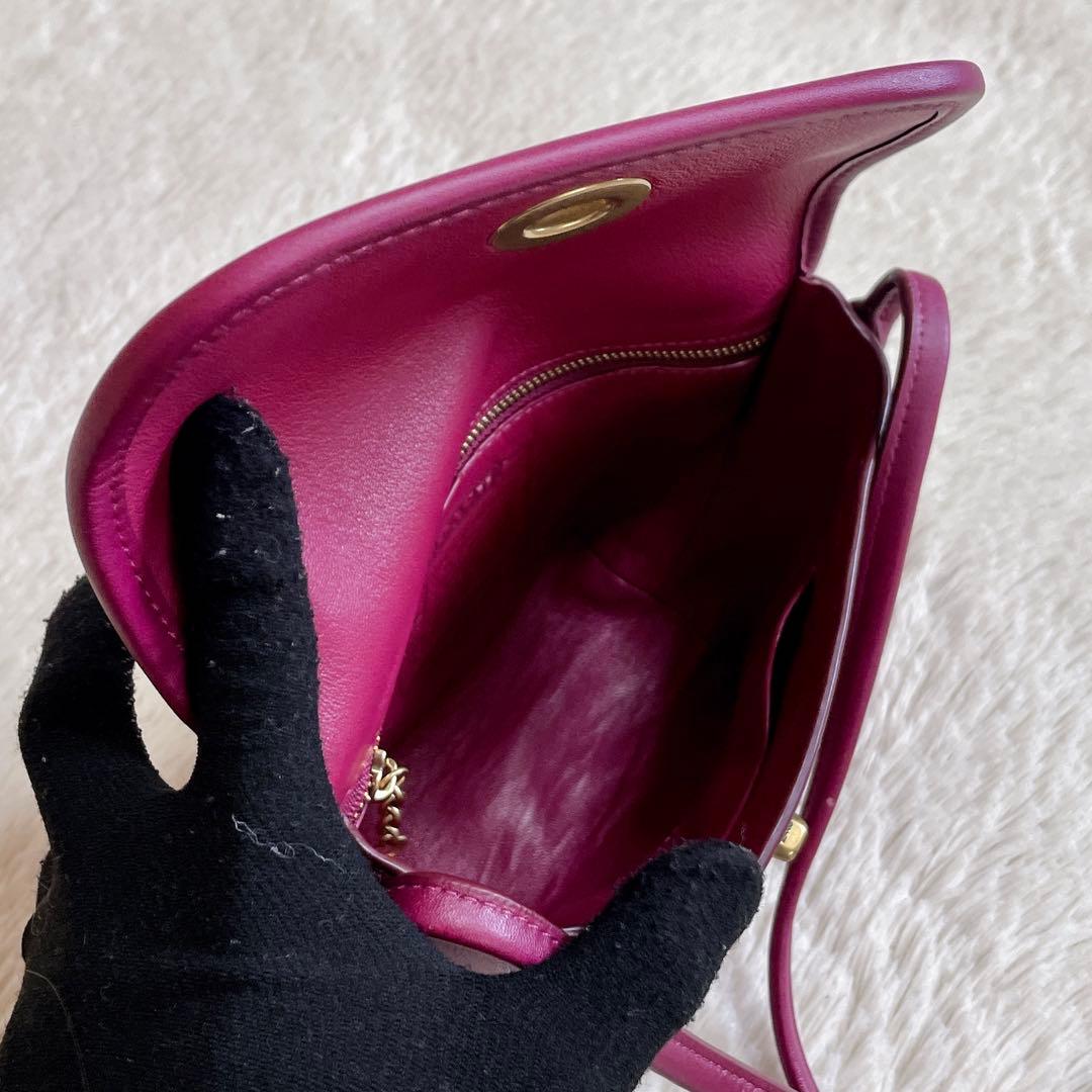 極美品 COACH コーチ 百貨店限定モデル ターンロック ショルダーバッグ