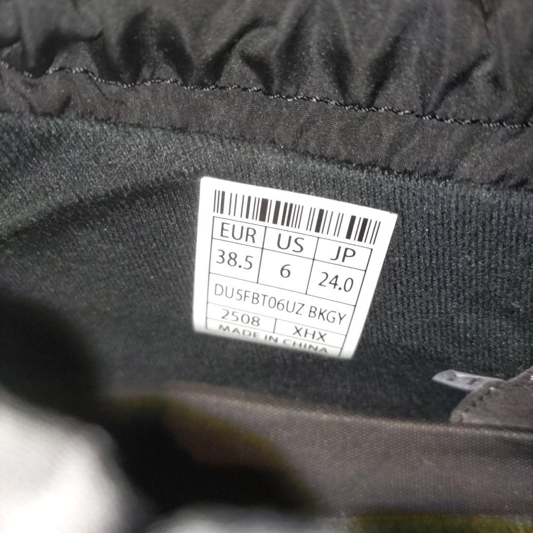 【DESCENTE】ブラック ブーツ US 6 24cm