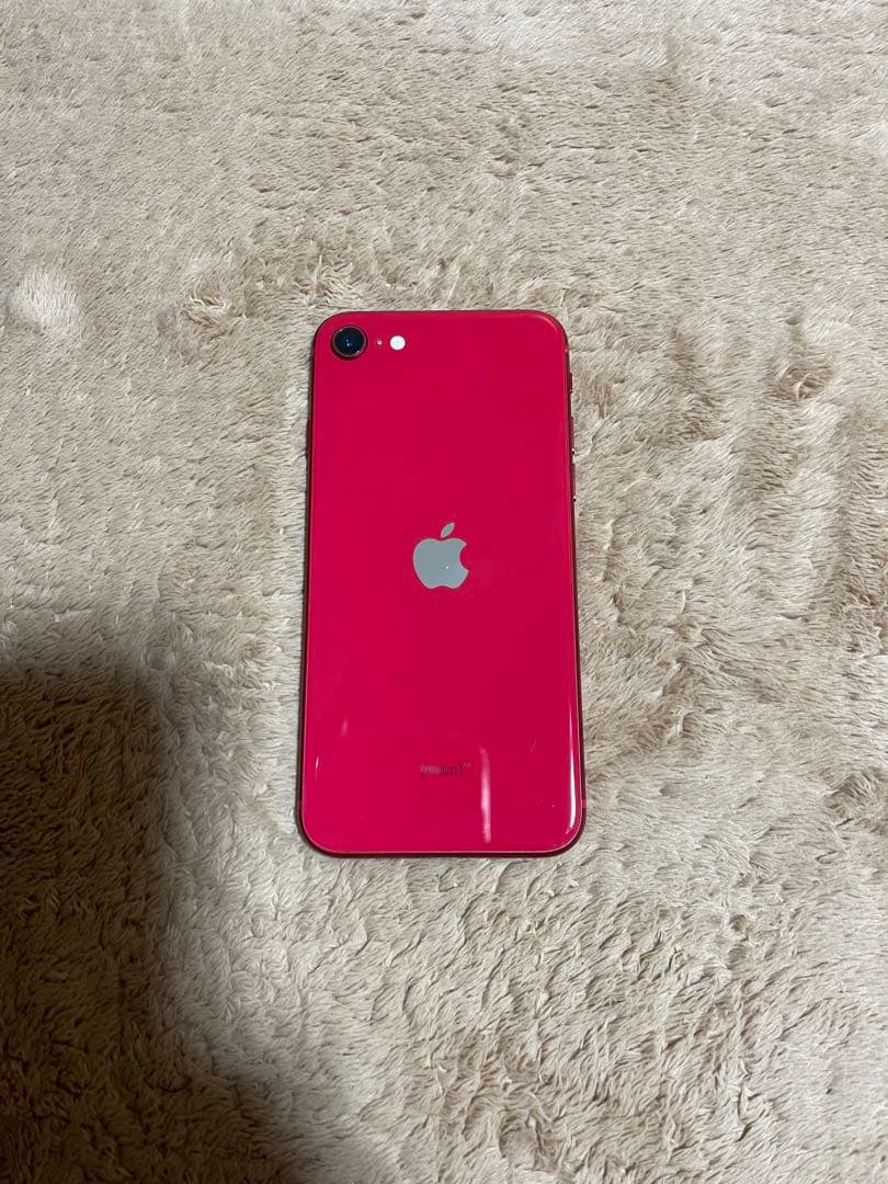 IphoneSE第二世代 SE2レッド64GBSIMフリーバッテリー100%美品