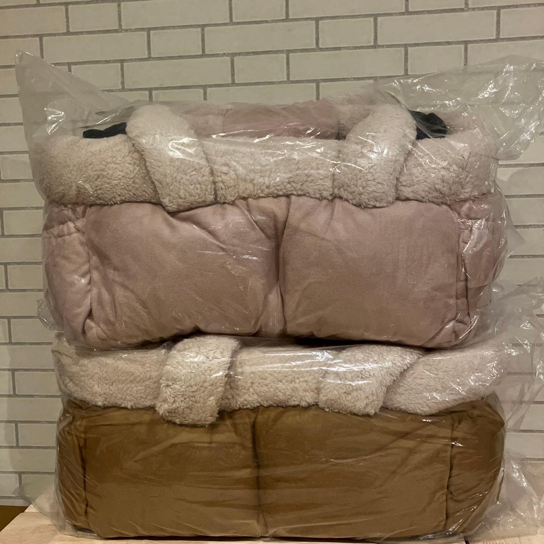 ❤️新品❤️犬用tassu ムートン ボア キャリーバック　2個セット