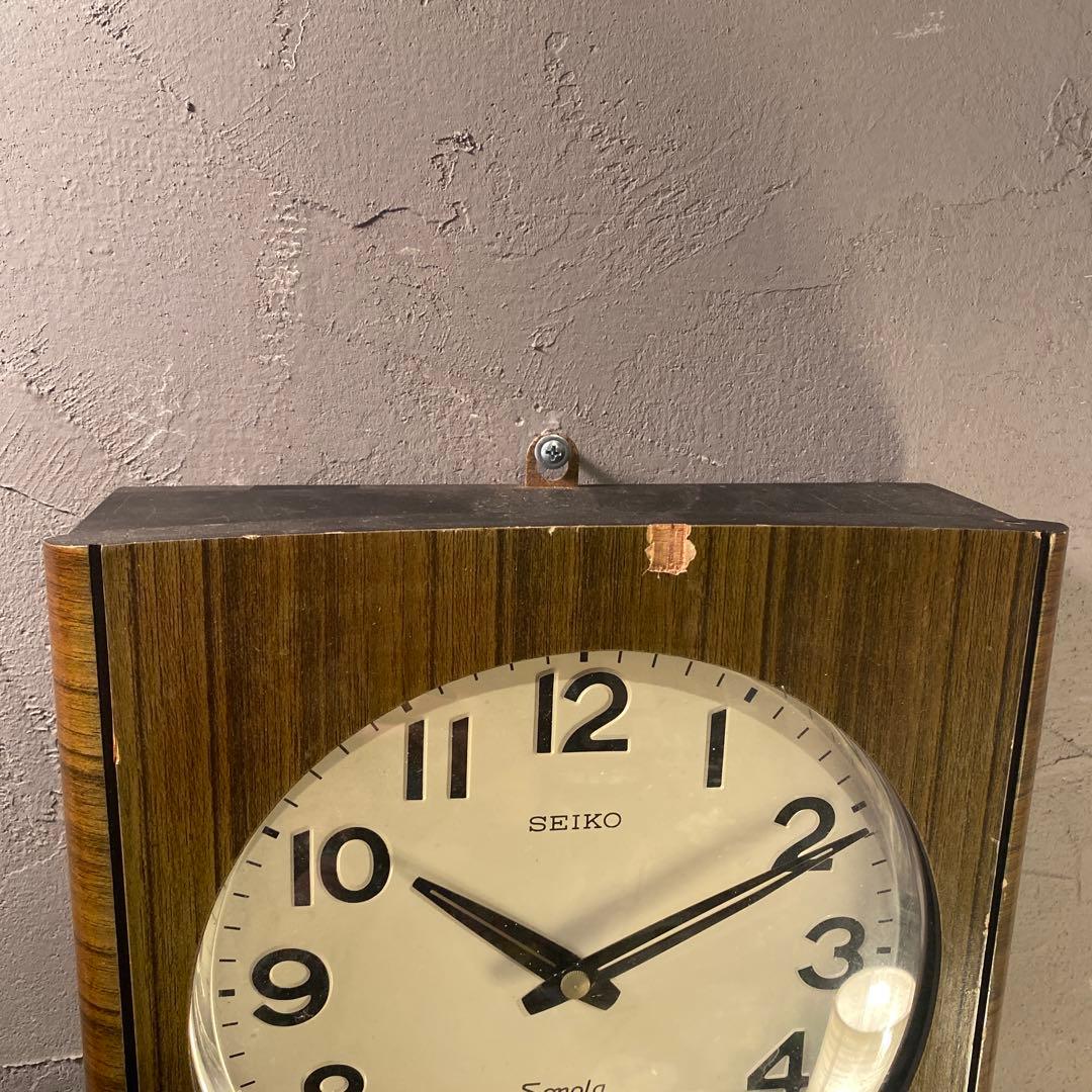 昭和40年代 SEIKO ソノーラトランジスター壁掛け時計 カレンダー 時打時計