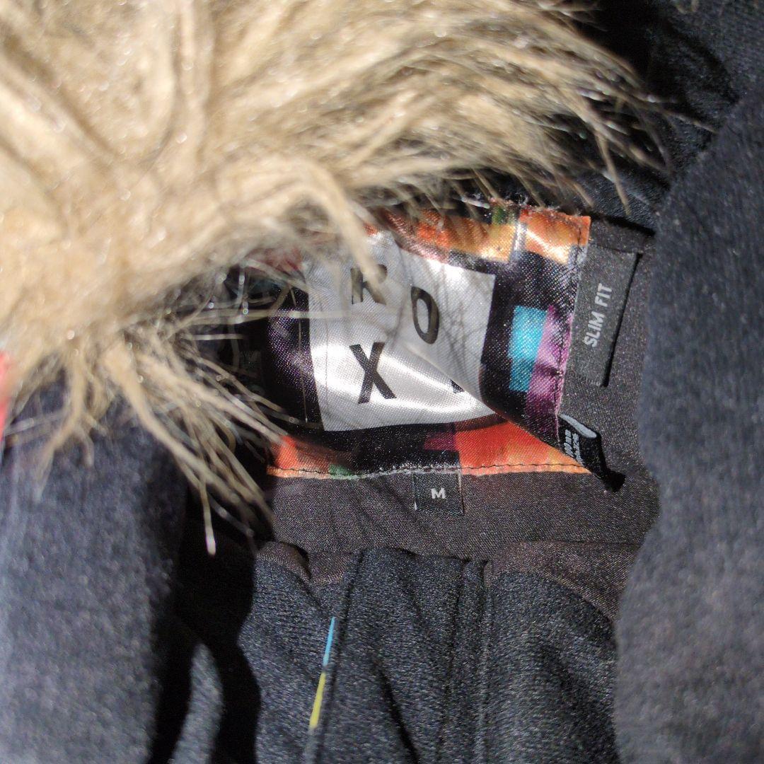 こ*ず様 ROXY　スノボウェア　上下セット　Ｍ　ドット　ブラック　ピンク