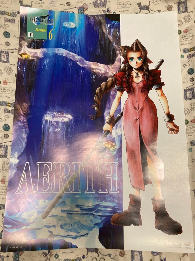 日*4様 ファイナルファンタジー7 Ⅶ 非売品バンプレストキャラポスター-6 エ