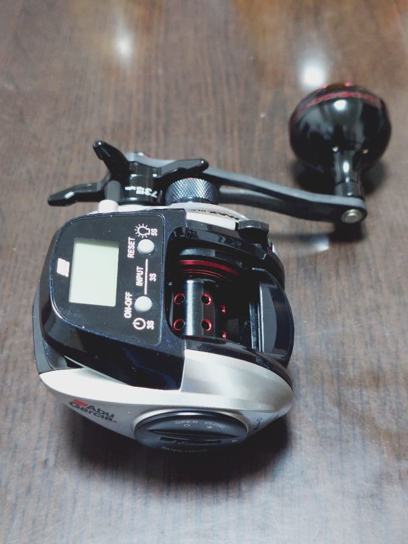 アブガルシア MAX DLC H 右巻きパワーハンドル　PEライン付き