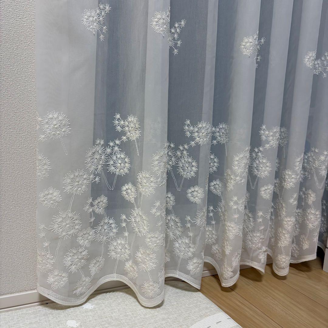 刺繍レースカーテン