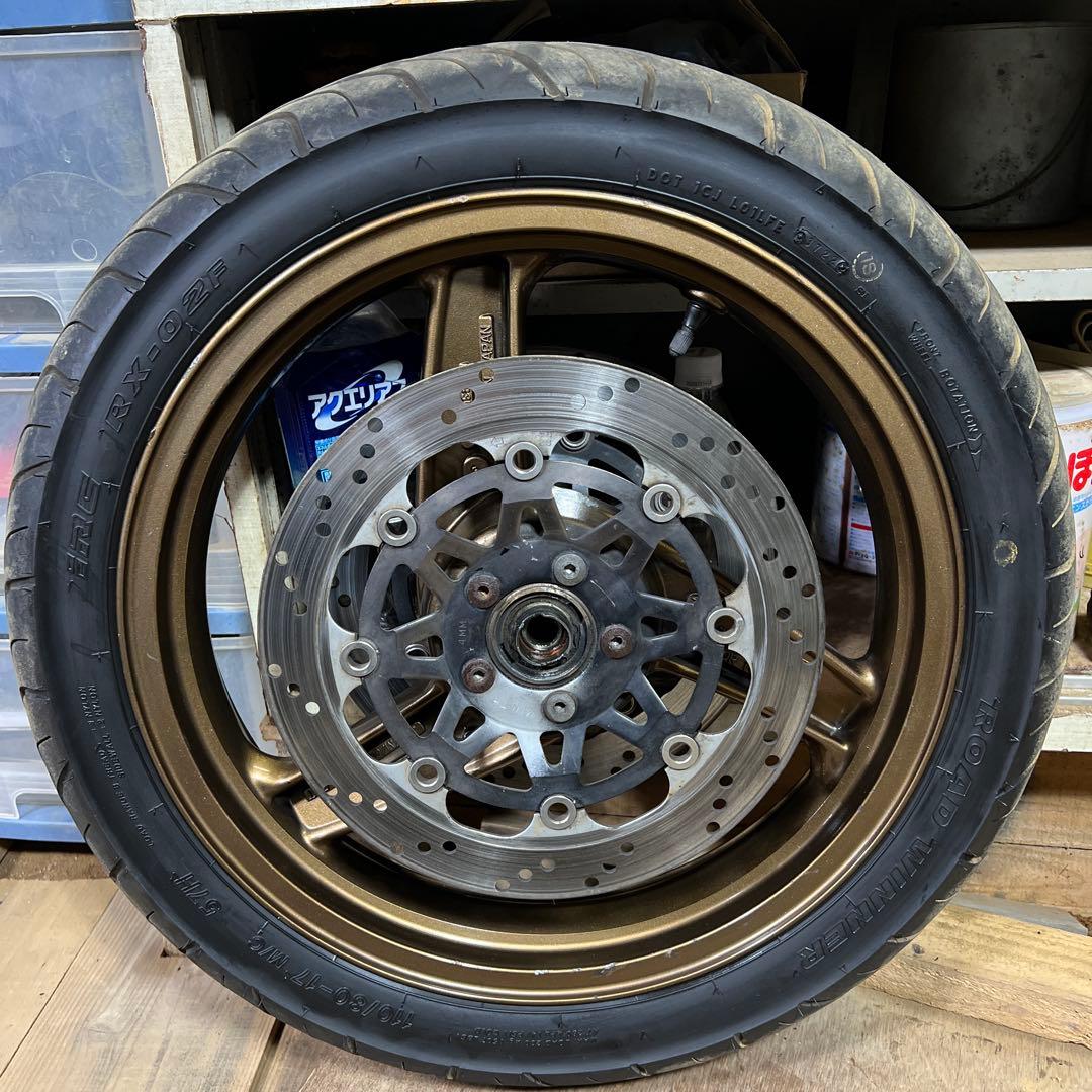 【今月限定値下げ中】zrx400 ホイール前後 ディスク、スプロケット付き