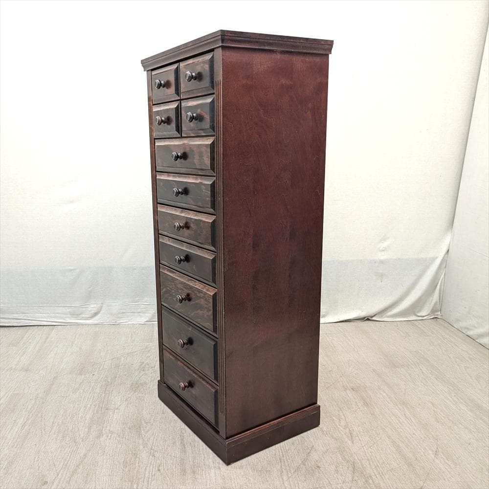 民芸　9段 11杯　整理箪笥　タンス　たんす　チェスト　ハイチェスト　小物　整理