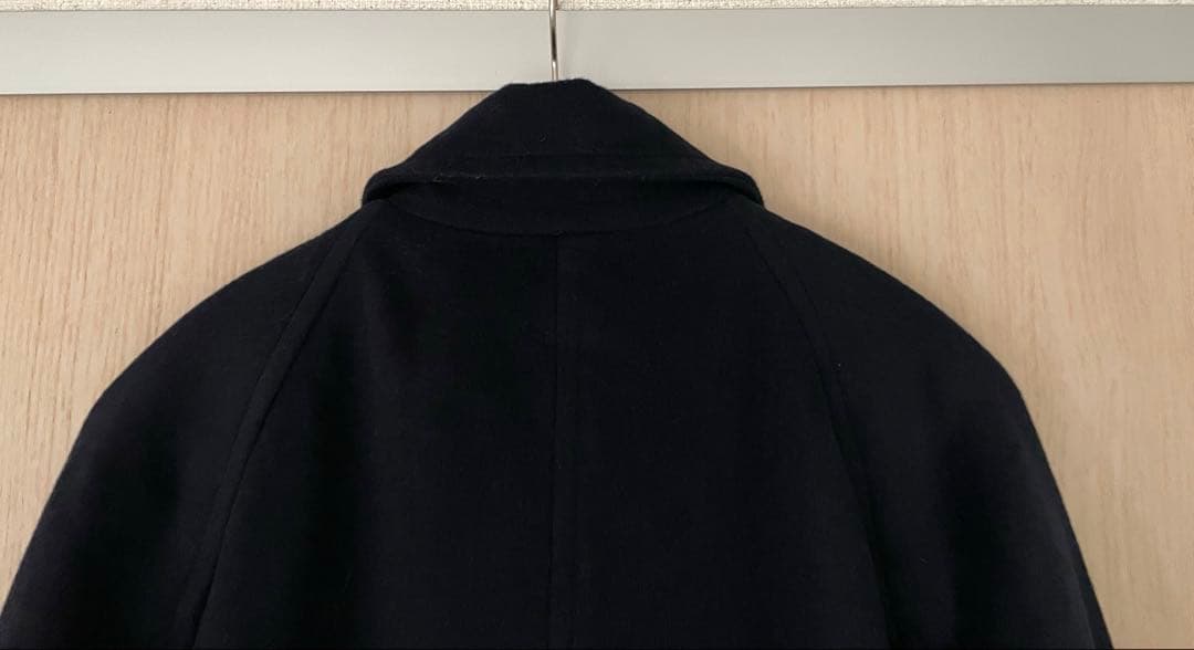 かぐれ　ウールシングルPコート　NAVY