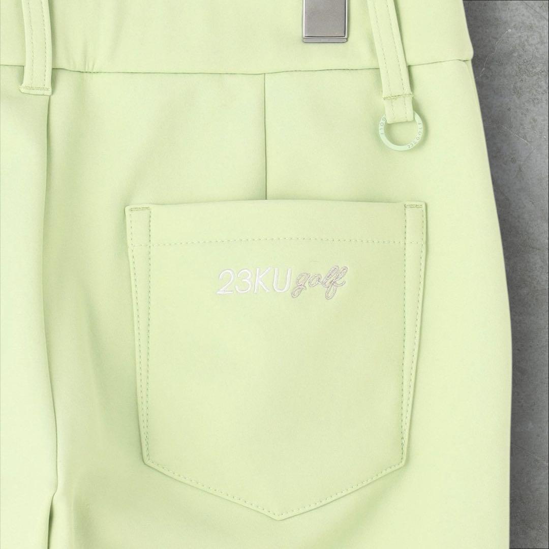 【新品未使用】23区ゴルフ L 冬の暖かボトム ボンディング テーパードパンツ