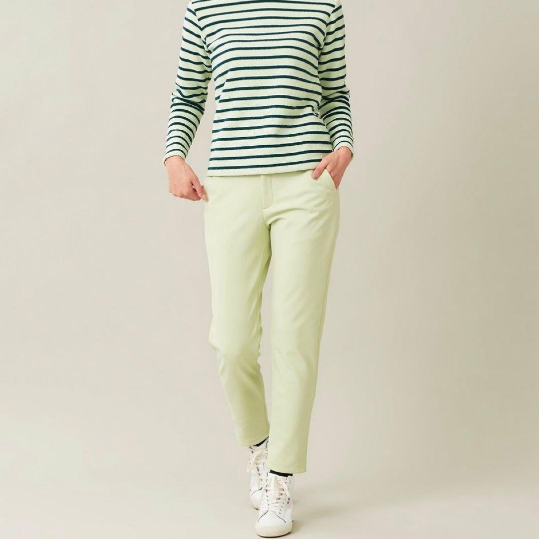 【新品未使用】23区ゴルフ L 冬の暖かボトム ボンディング テーパードパンツ