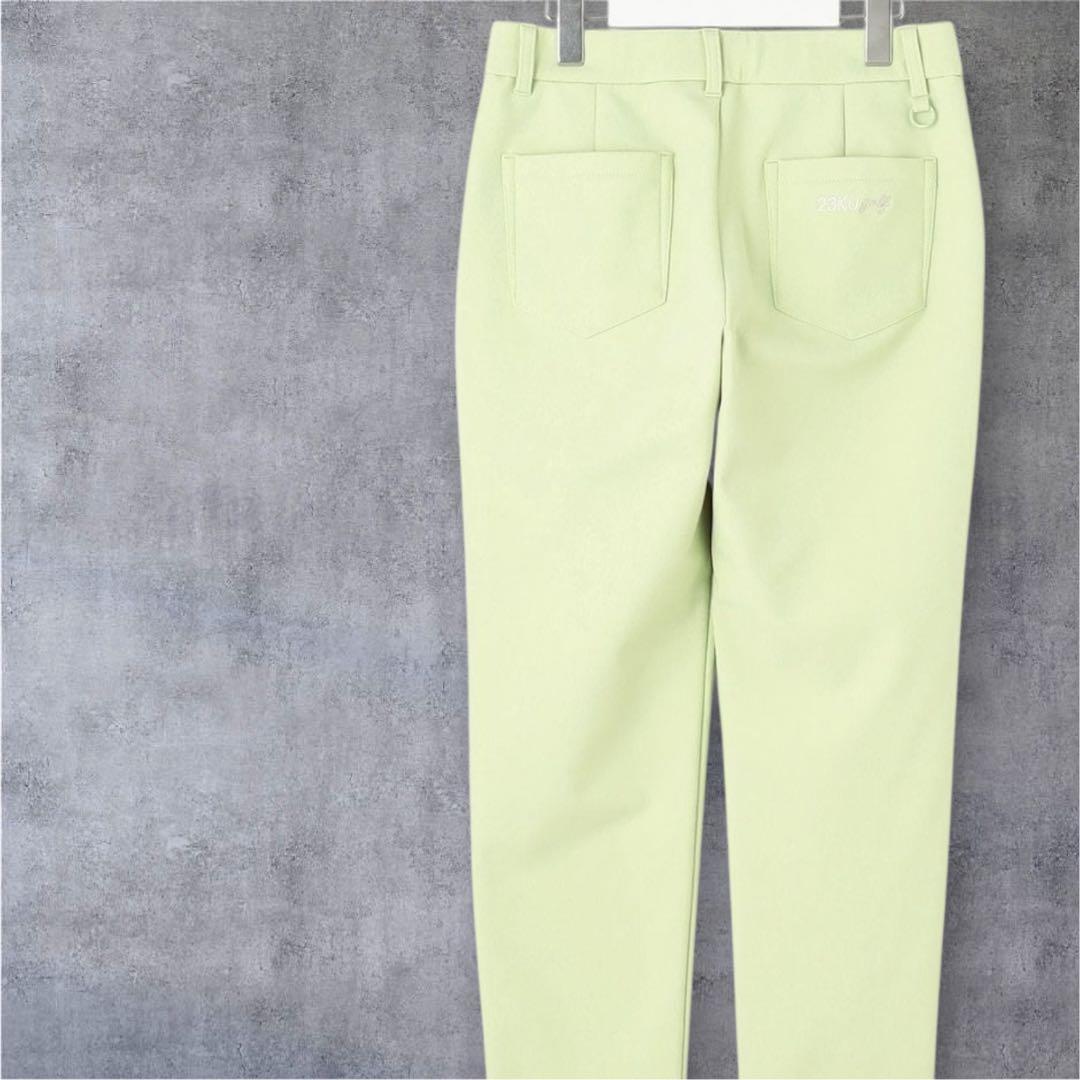 【新品未使用】23区ゴルフ L 冬の暖かボトム ボンディング テーパードパンツ