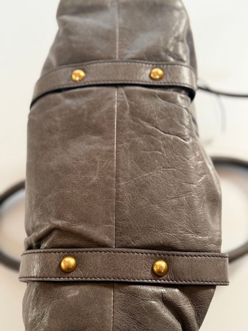 .com　miu miu ヴィッテロルクス ハンドバッグ グレー