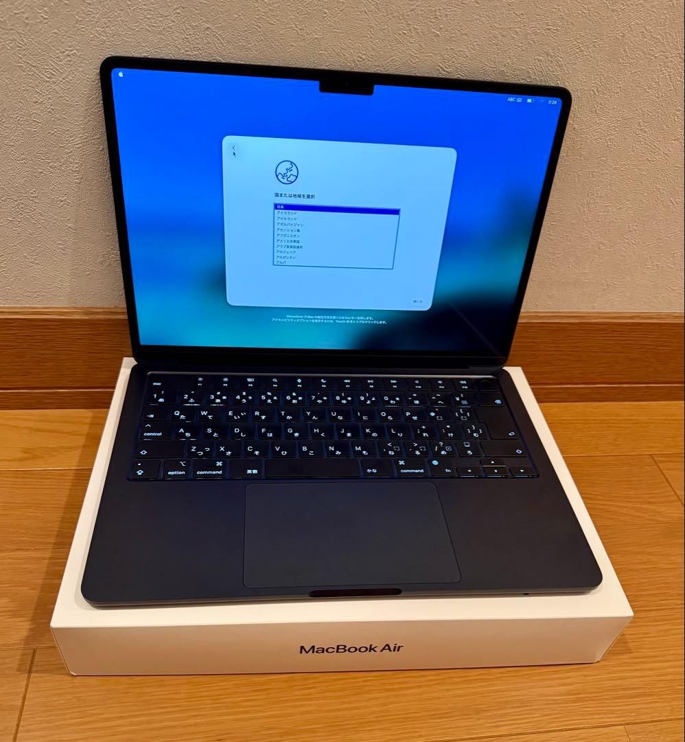 MacBook Air M2 13.6インチ ミッドナイト