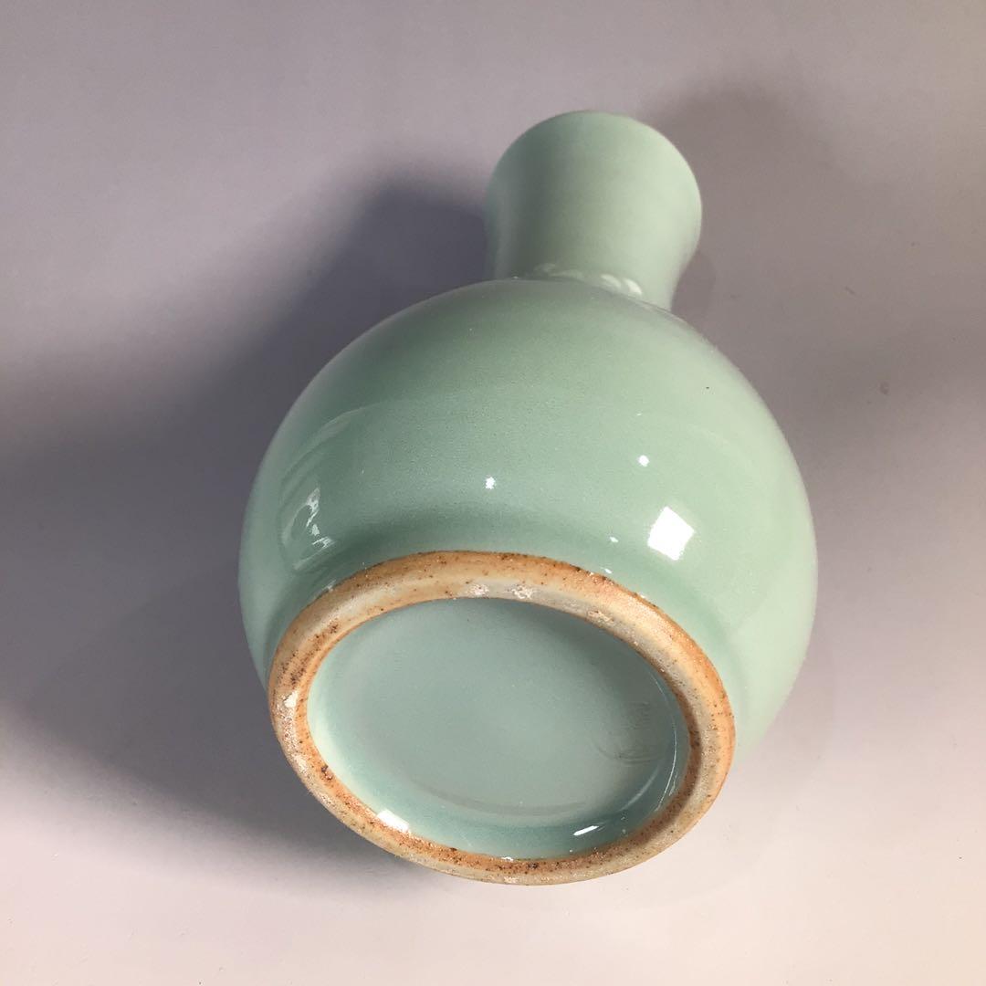 Ｍ５６６　皆具　『京焼』『平安静山造』『桐文』『青磁皆具』　共箱　茶道具