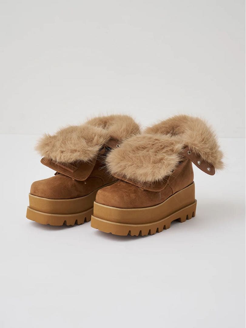 Darich ダーリッチ ライニングファーエンジニアブーツ キャメル Mサイズ