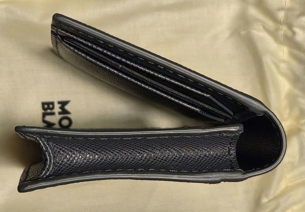 【新品未使用】MONTBLANC モンブラン レザー カードケース グレー