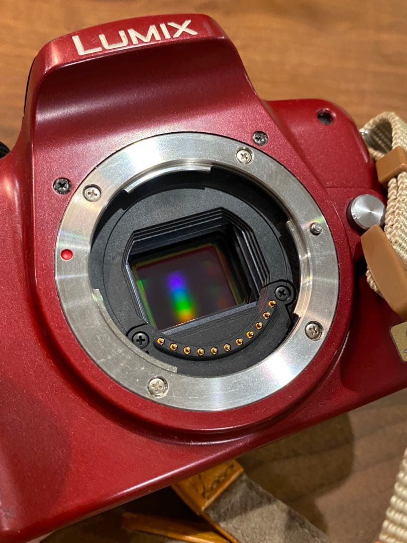 パナソニック　LUMIX G1 赤 ミラーレス　ミノルタ　50㍉緑のロッコール