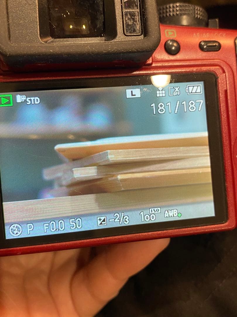 パナソニック　LUMIX G1 赤 ミラーレス　ミノルタ　50㍉緑のロッコール