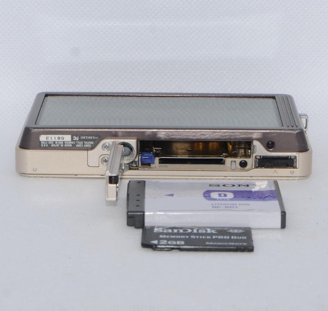 【美品】SONY Cybershot DSC-T700 ゴールド② 動作確認済