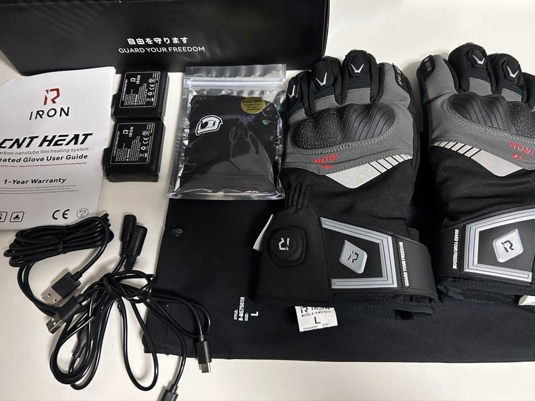 【美品】RIDEIRON 電熱グローブ MG7501H Lサイズ