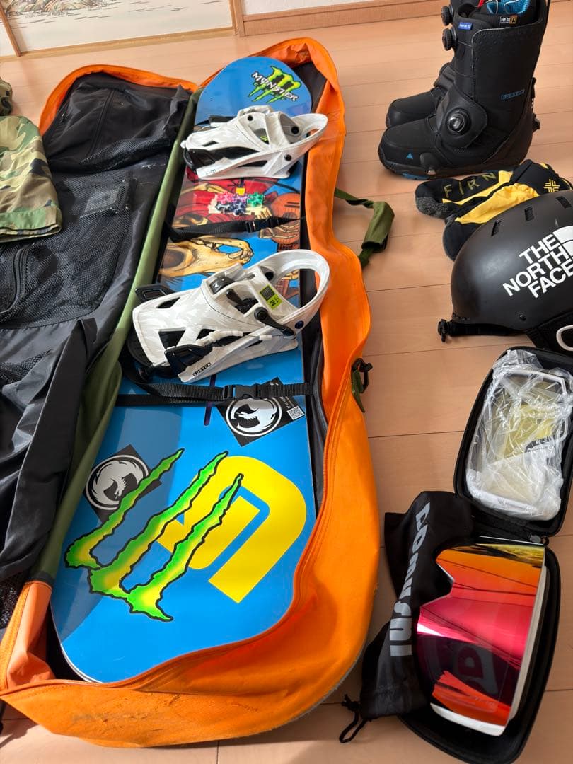 スノーボードウェアセット 迷彩柄 step on