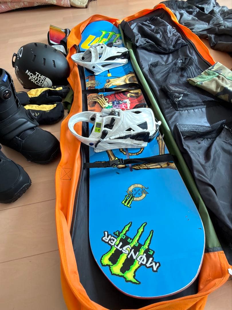 スノーボードウェアセット 迷彩柄 step on