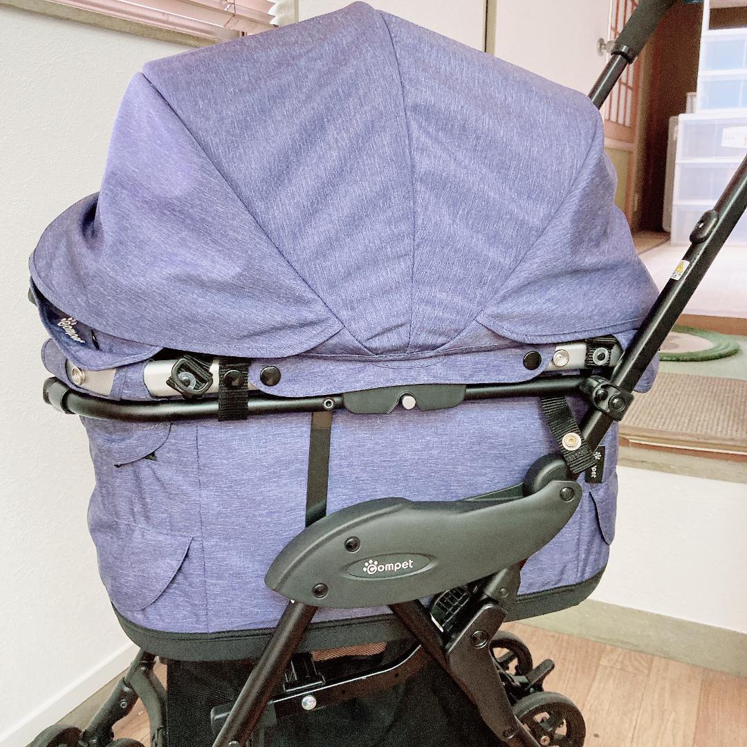 ペットカート コムペット ミリミリ EG ネイビー ブルー　犬・猫 カート