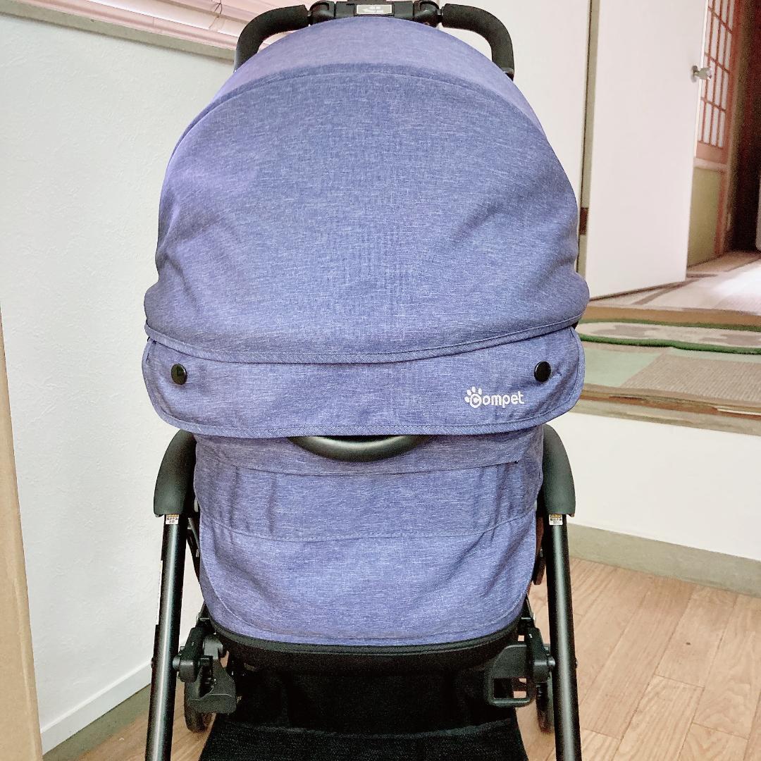 ペットカート コムペット ミリミリ EG ネイビー ブルー　犬・猫 カート