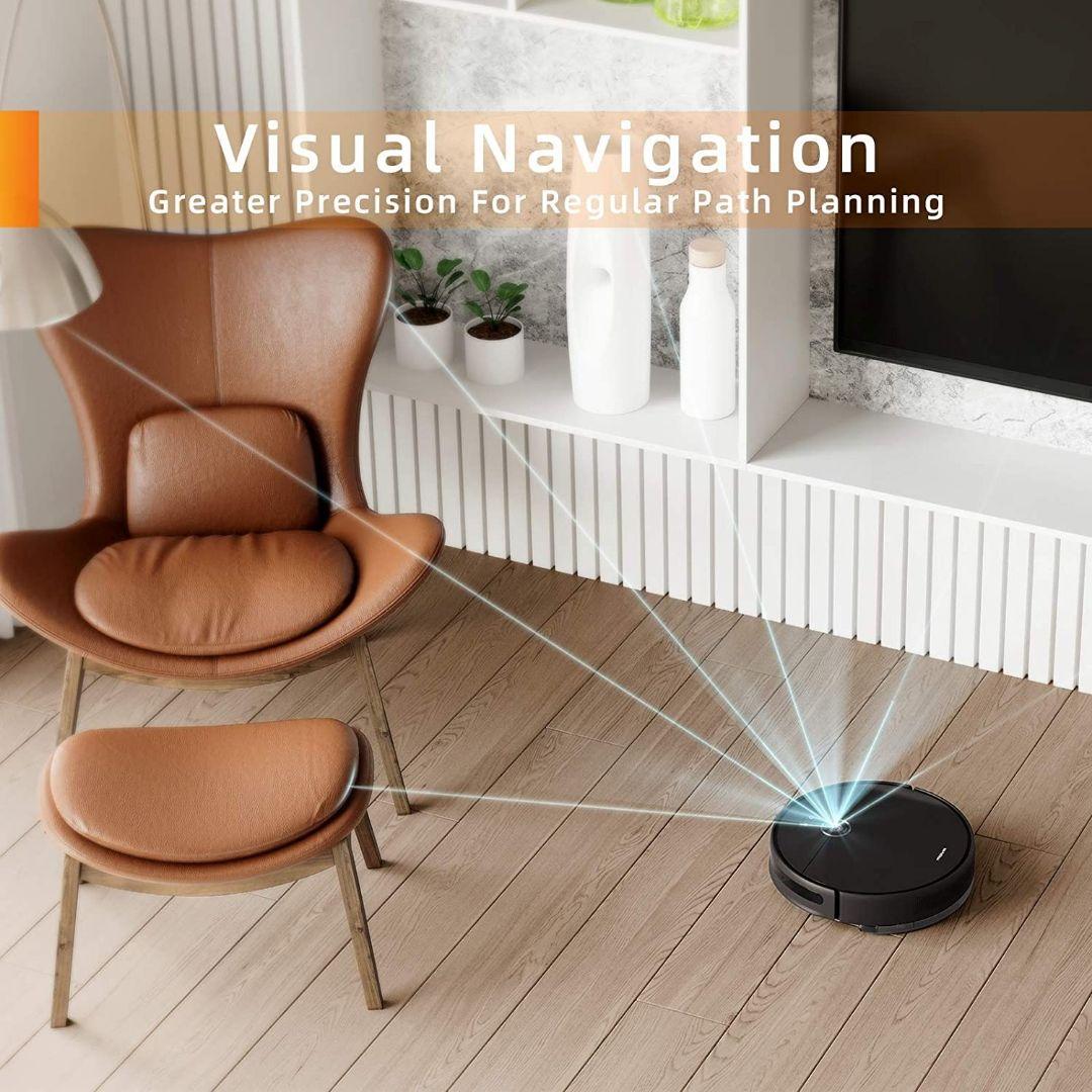 新品未使用 ロボット掃除機 3000Pa強力吸引 5200mAh 大容量 水拭き