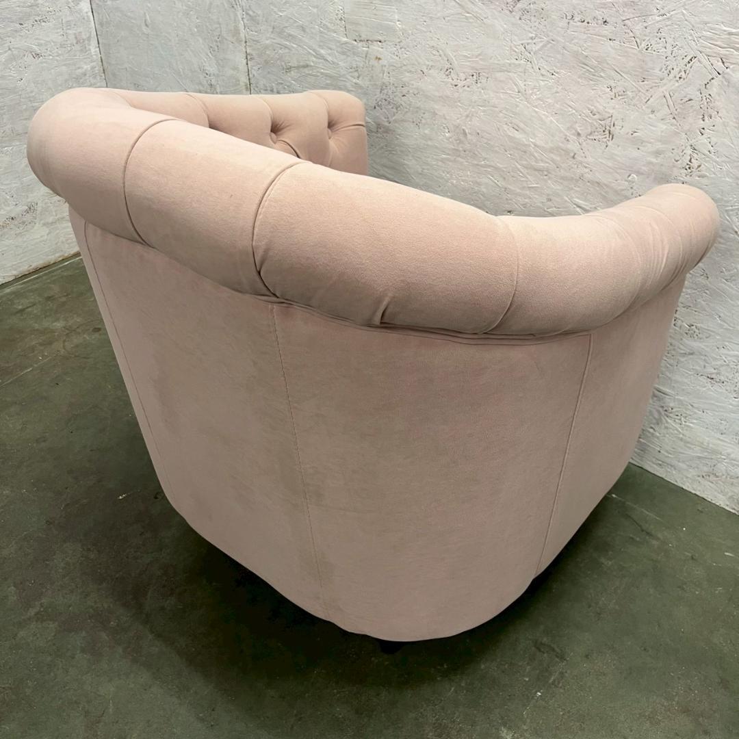 チェスターフィールド 1人掛けソファ ピンク VINCENT ③ A0606