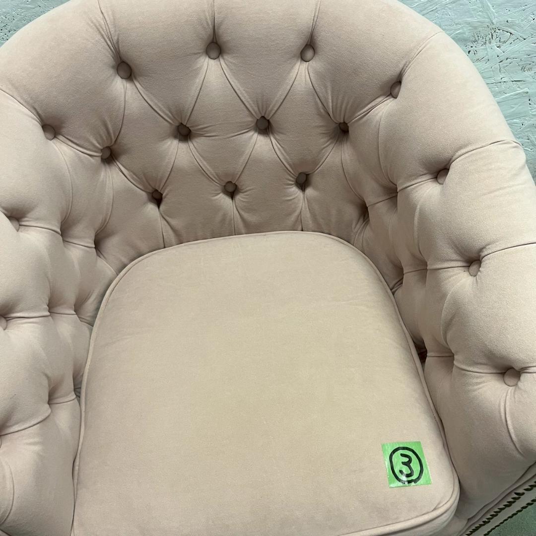 チェスターフィールド 1人掛けソファ ピンク VINCENT ③ A0606