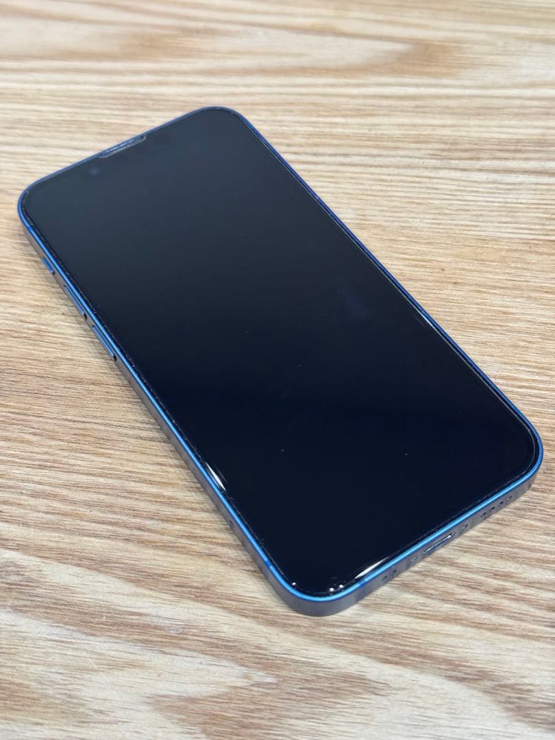 極美品 80% iPhone 13 mini 本体 ブルー 128GB ミニ