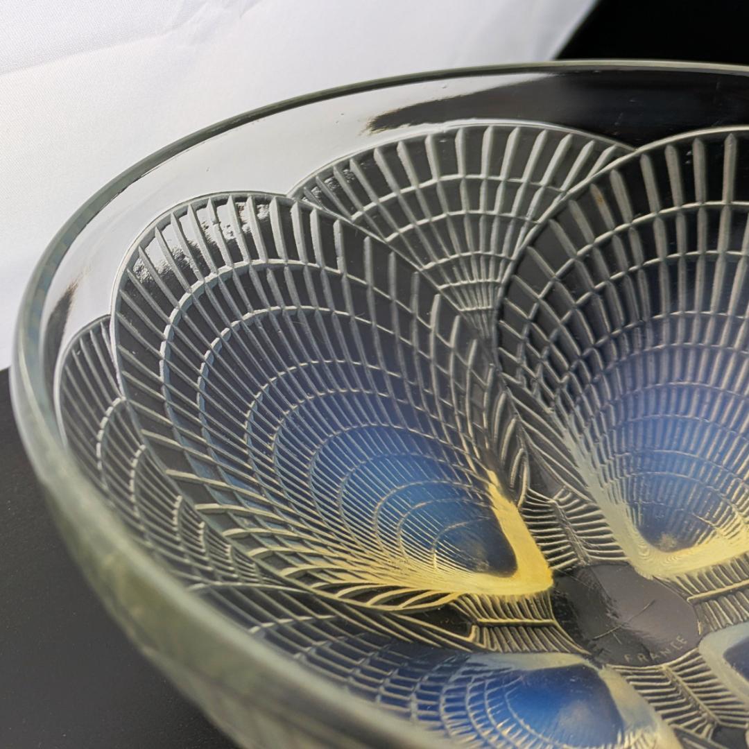 【光の表情】1924年ルネ・ラリック コキーユ 19㎝大鉢オパルセントアールデコ