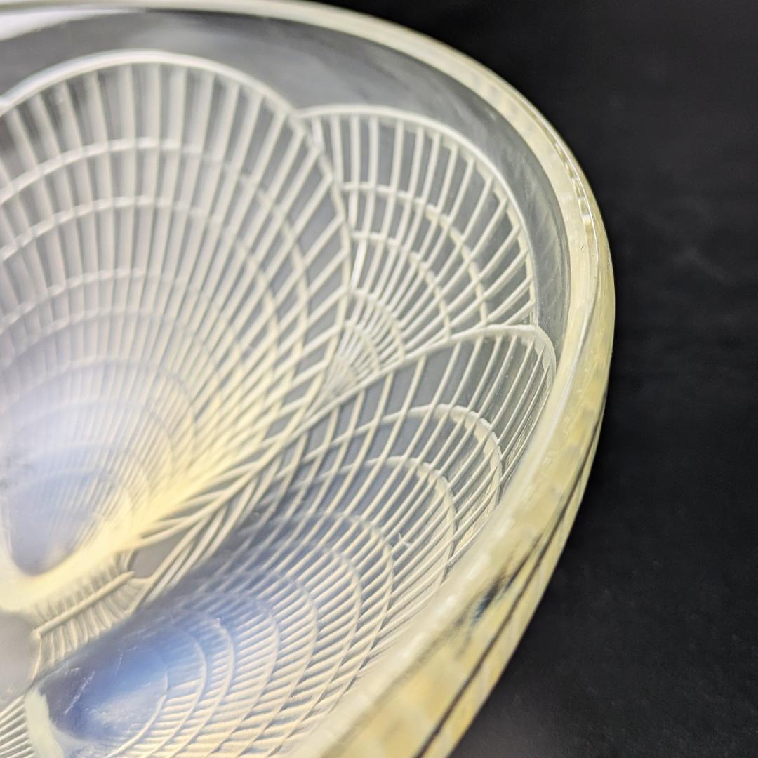 【光の表情】1924年ルネ・ラリック コキーユ 19㎝大鉢オパルセントアールデコ