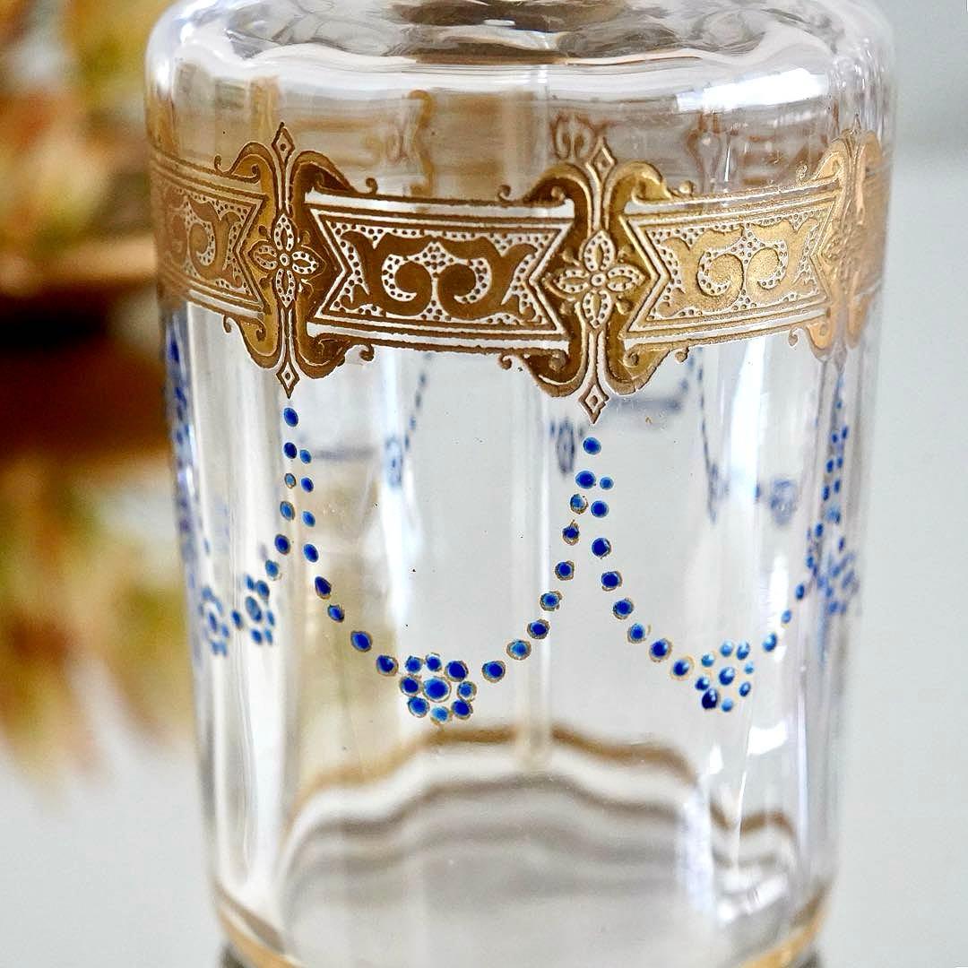 極希少 オールドバカラ エナメル＆金彩 アトマイザー★ジョルジュ シュヴァリエ作