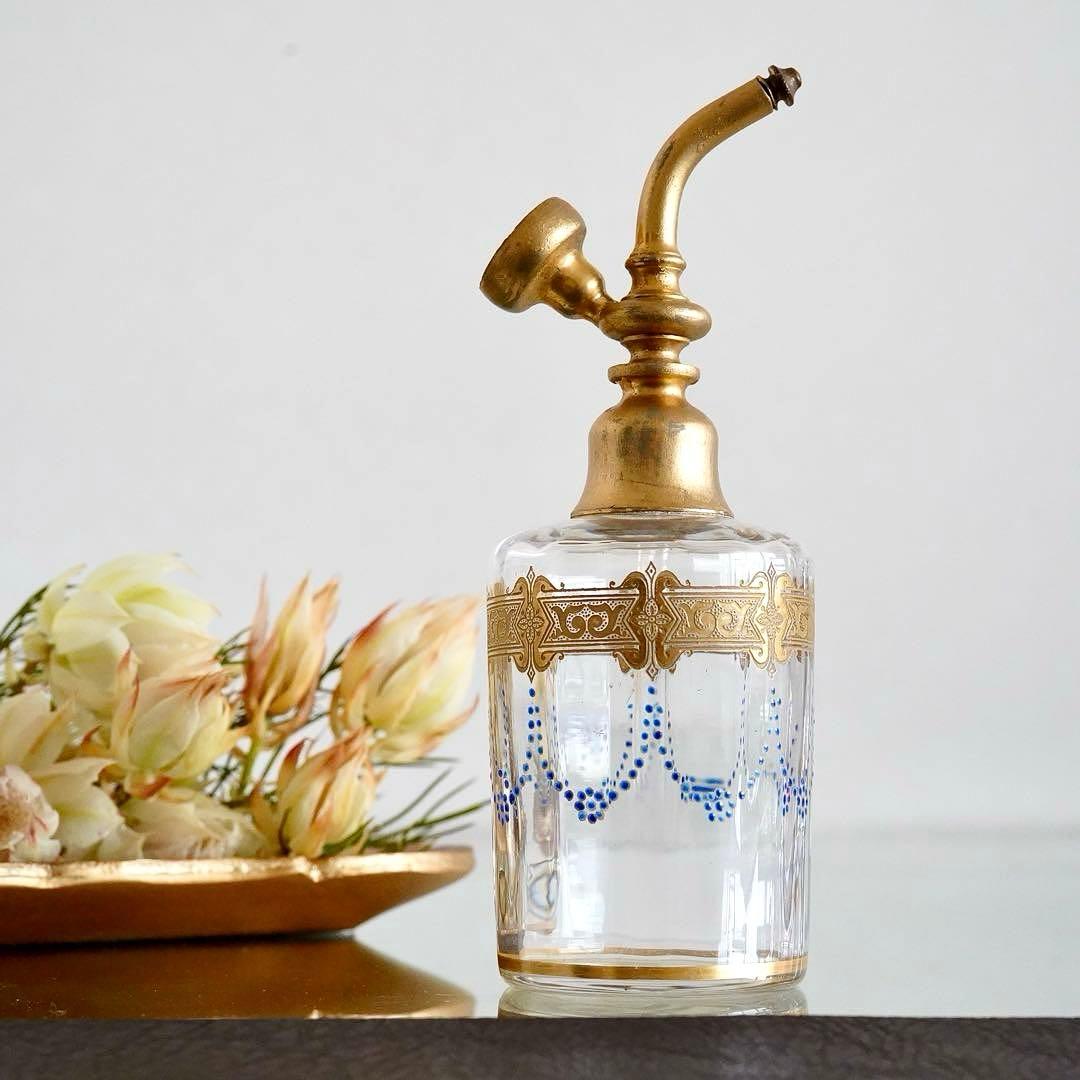 極希少 オールドバカラ エナメル＆金彩 アトマイザー★ジョルジュ シュヴァリエ作