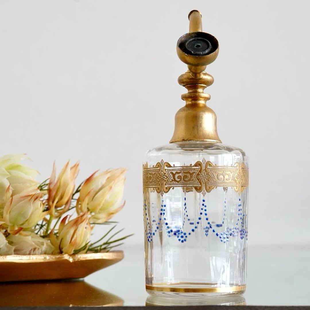 極希少 オールドバカラ エナメル＆金彩 アトマイザー★ジョルジュ シュヴァリエ作