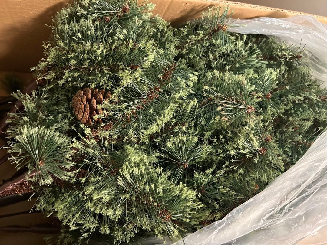 さやさま専用　180cm リアルクリスマスツリー 松ぼっくり付き
