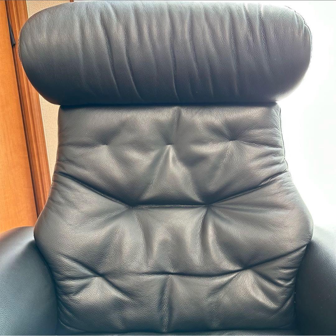 68,900円相当 ニトリ本革 “マーシャル” リクライニングチェア 訳あり品