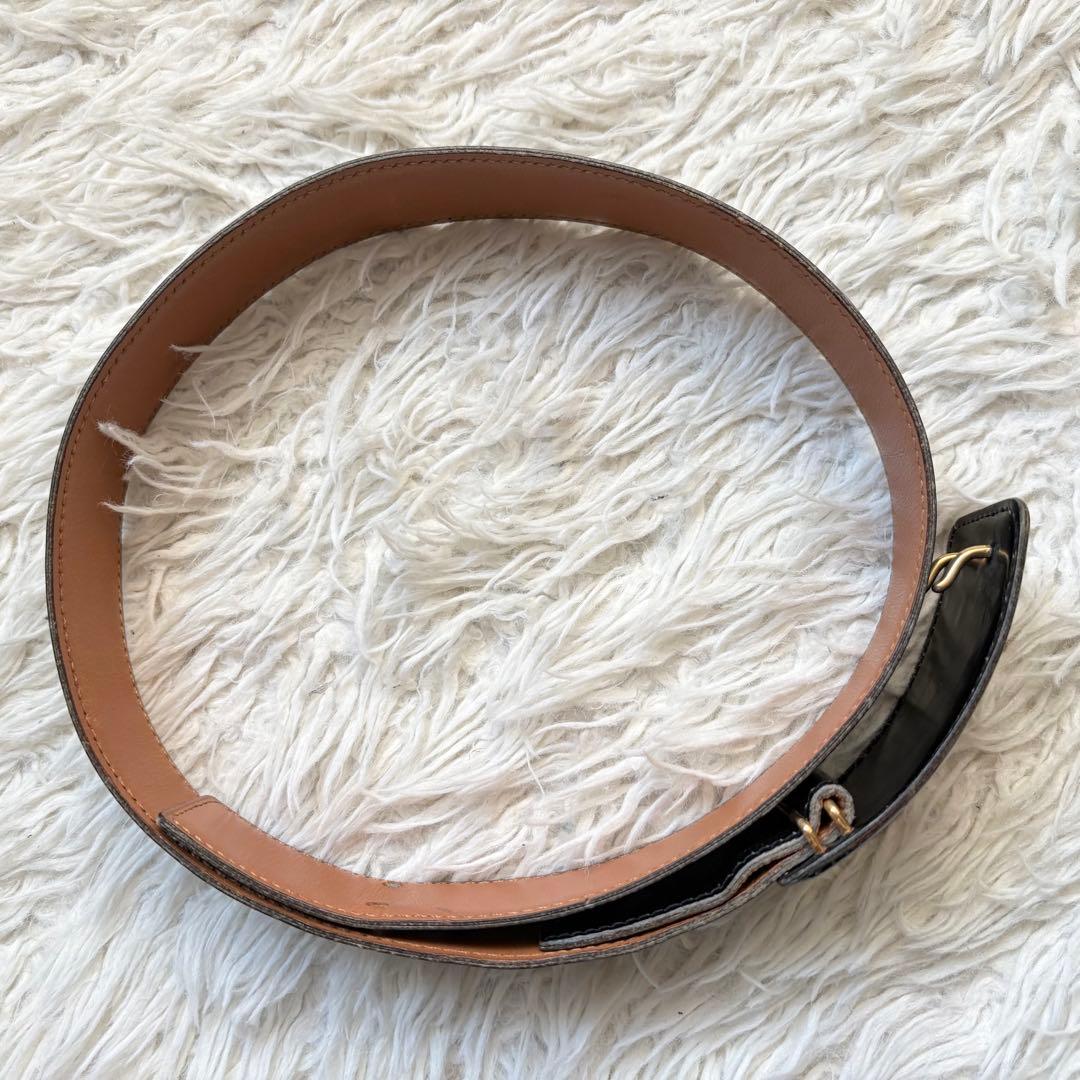 HERMES 馬車ロゴ レディース　ゴールド金具 刻印 仏製 ベルト　60