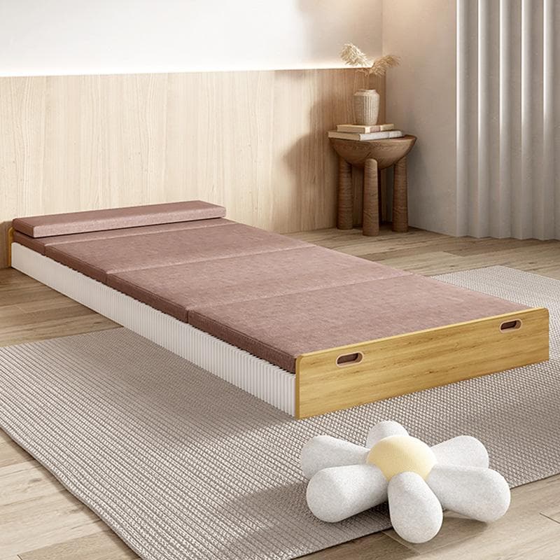 ペーパー折りたたみベッド幅120㎝高さ23㎝組立不要マットレス付き 軽量通気性